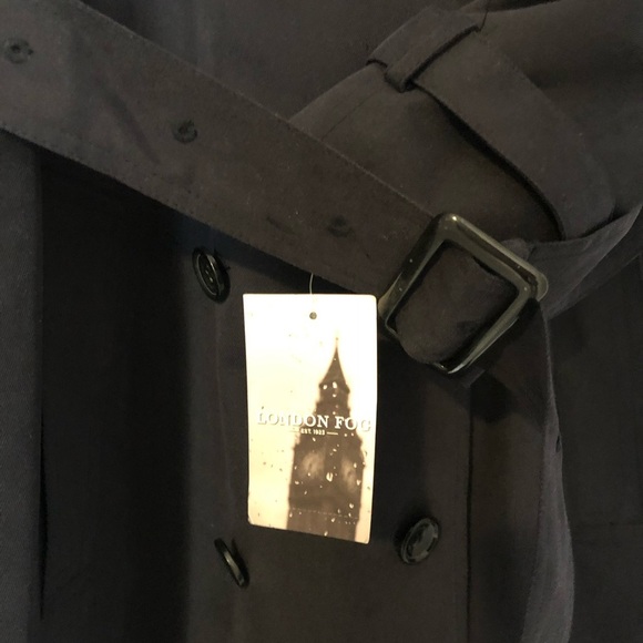 NWT  look like a real Flight Attendant Trench Coat w/detachable hood - Picture 8 of 11